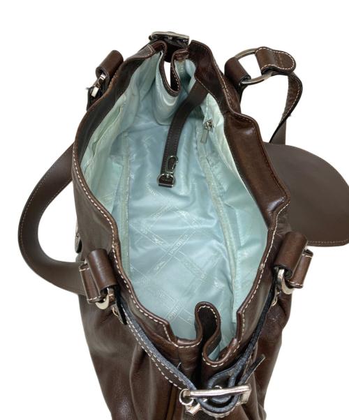 LONGCHAMP（ロンシャン）LONGCHAMP (ロンシャン) レザーハンドバッグ / IDOLE ブラウンの古着・服飾アイテム