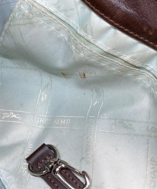 LONGCHAMP（ロンシャン）LONGCHAMP (ロンシャン) レザーハンドバッグ / IDOLE ブラウンの古着・服飾アイテム