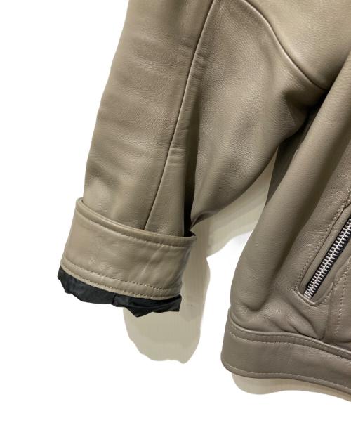 RATTLE TRAP（ラトルトラップ）RATTLE TRAP (ラトルトラップ) シープスキン シングルライダースジャケット グレー サイズ:XLの古着・服飾アイテム