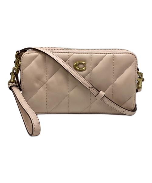COACH（コーチ）COACH (コーチ) クロスボディピロー キルティング バフ ピンクの古着・服飾アイテム