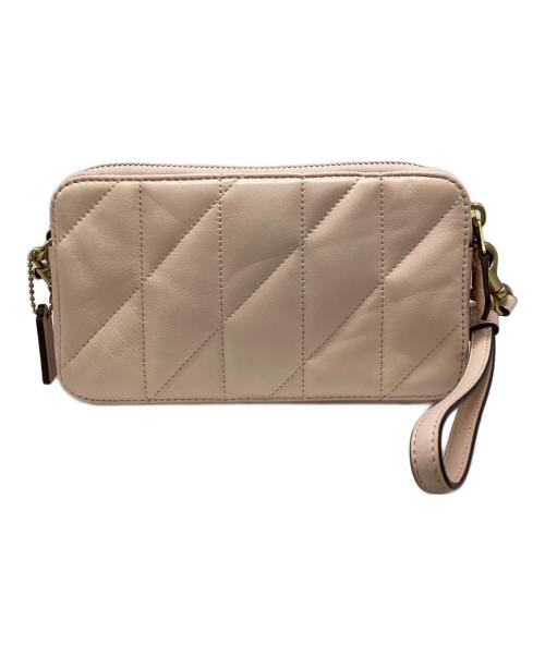 COACH（コーチ）COACH (コーチ) クロスボディピロー キルティング バフ ピンクの古着・服飾アイテム