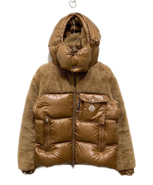 MONCLER（モンクレール）MONCLER (モンクレール) ボアフリース切替ダウンジャケット キャメル サイズ:2の古着・服飾アイテム