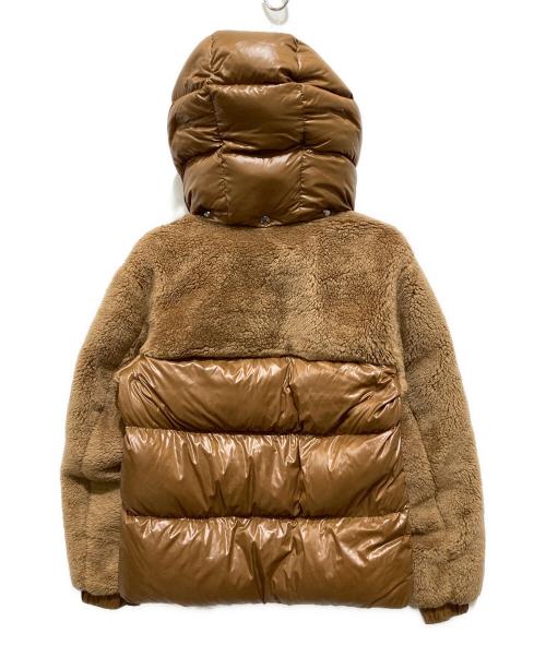 MONCLER（モンクレール）MONCLER (モンクレール) ボアフリース切替ダウンジャケット キャメル サイズ:2の古着・服飾アイテム