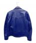 HORN WORKS (ホーンワークス) カウレザージャケット ネイビー サイズ:3L：15000円