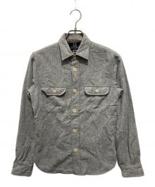 COMME des GARCONS HOMME（コムデギャルソン オム）の古着「ウールシャツジャケット」｜グレー