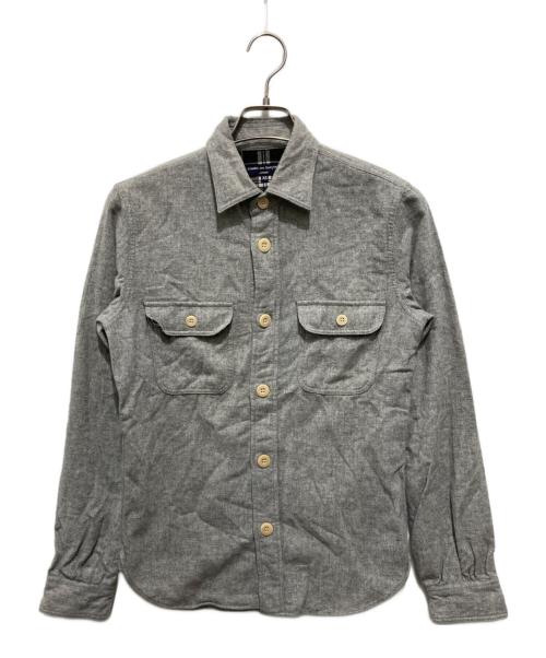 COMME des GARCONS HOMME（コムデギャルソン オム）COMME des GARCONS HOMME (コムデギャルソン オム) ウールシャツジャケット グレー サイズ:XSの古着・服飾アイテム
