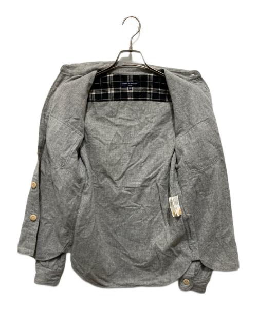 COMME des GARCONS HOMME（コムデギャルソン オム）COMME des GARCONS HOMME (コムデギャルソン オム) ウールシャツジャケット グレー サイズ:XSの古着・服飾アイテム
