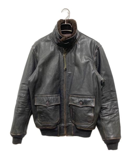 POLO RALPH LAUREN（ポロ・ラルフローレン）POLO RALPH LAUREN (ポロ・ラルフローレン) type g-1 レザーフライトジャケット ブラウン サイズ:Ｓの古着・服飾アイテム