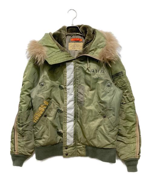 AVIREX（アヴィレックス）AVIREX (アヴィレックス) N-2Bジャケット カーキ サイズ:Lの古着・服飾アイテム