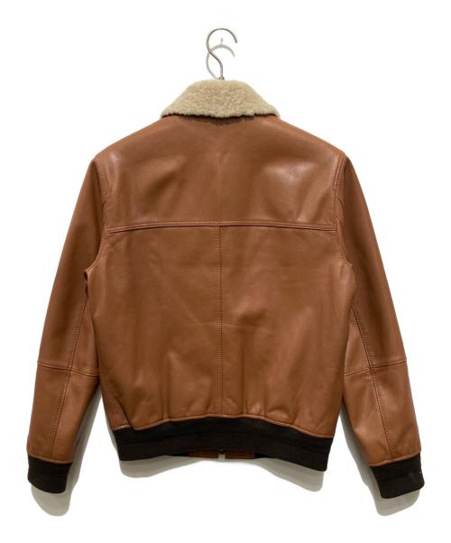 COACH（コーチ）COACH (コーチ) レザーフライトジャケット ブラウン サイズ:Ｓの古着・服飾アイテム