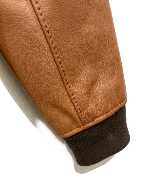 COACH（コーチ）COACH (コーチ) レザーフライトジャケット ブラウン サイズ:Ｓの古着・服飾アイテム
