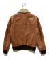 COACH (コーチ) レザーフライトジャケット ブラウン サイズ:Ｓ：30000円