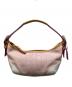 COACH（コーチ）の古着「マイクロシグネチャーワンショルダーバッグ/Hobo Signature One Shoulder Bag」｜ピンク