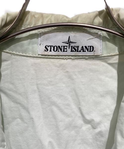 STONE ISLAND（ストーンアイランド）STONE ISLAND (ストーンアイランド) コットン ガーメントダイジップオーバーシャツ グリーン サイズ:Mの古着・服飾アイテム