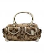 COACHコーチ）の古着「レガシー ハンドバッグ シグネチャー」｜ブラウン