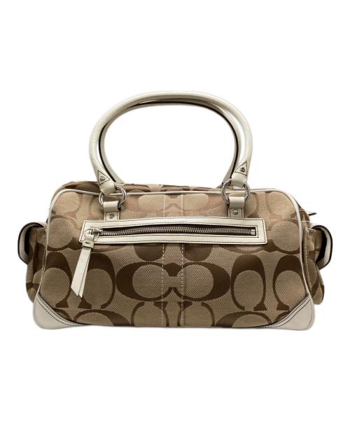 COACH（コーチ）COACH (コーチ) レガシー ハンドバッグ シグネチャー ブラウンの古着・服飾アイテム
