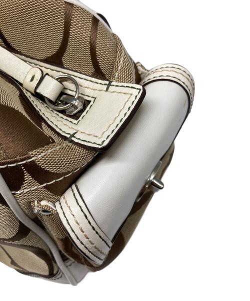 COACH（コーチ）COACH (コーチ) レガシー ハンドバッグ シグネチャー ブラウンの古着・服飾アイテム