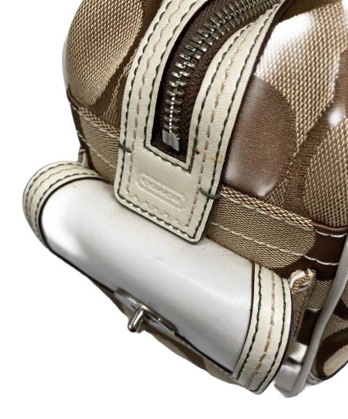 COACH（コーチ）COACH (コーチ) レガシー ハンドバッグ シグネチャー ブラウンの古着・服飾アイテム