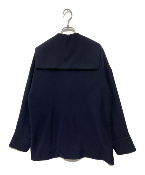 ENFOLD（エンフォルド）ENFOLD (エンフォルド) セーラーカラー プルオーバーブラウス ダークネイビー サイズ:38の古着・服飾アイテム