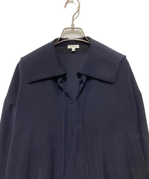 ENFOLD（エンフォルド）ENFOLD (エンフォルド) セーラーカラー プルオーバーブラウス ダークネイビー サイズ:38の古着・服飾アイテム