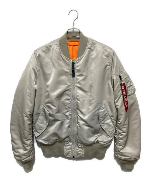 ALPHA（アルファ）ALPHA (アルファ) MA-1ジャケット グレー サイズ:Lの古着・服飾アイテム
