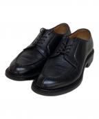 Rutt shoesラッドシューズ）の古着「スプリットVチップシューズ」｜ブラック
