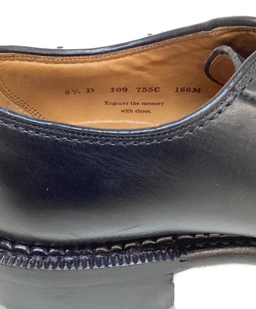 Rutt shoes（ラッドシューズ）RUTT SHOES (ラッドシューズ) スプリットVチップシューズ ブラック サイズ:SIZE 6 1/2の古着・服飾アイテム