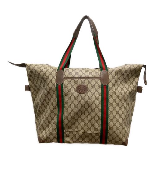 GUCCI（グッチ）GUCCI (グッチ) オールドグッチ シェリーライン トートバッグ ブラウンの古着・服飾アイテム