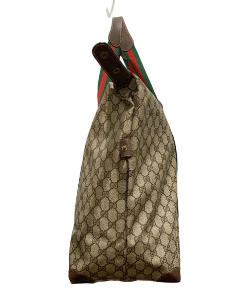 GUCCI（グッチ）GUCCI (グッチ) オールドグッチ シェリーライン トートバッグ ブラウンの古着・服飾アイテム