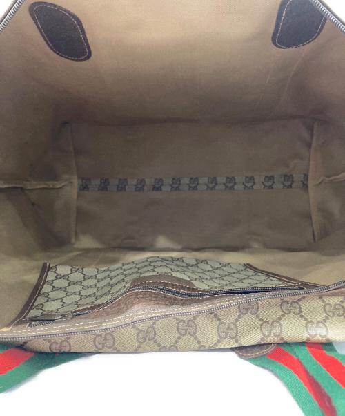 GUCCI（グッチ）GUCCI (グッチ) オールドグッチ シェリーライン トートバッグ ブラウンの古着・服飾アイテム