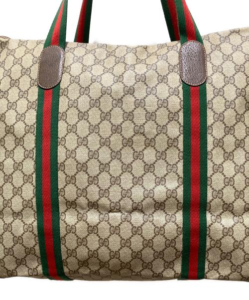 GUCCI（グッチ）GUCCI (グッチ) オールドグッチ シェリーライン トートバッグ ブラウンの古着・服飾アイテム