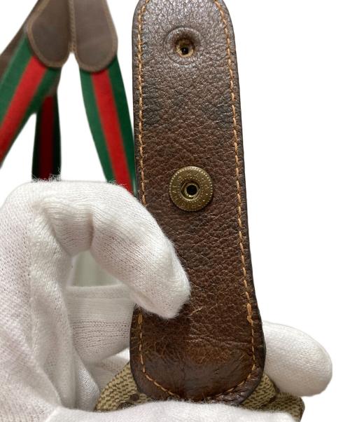 GUCCI（グッチ）GUCCI (グッチ) オールドグッチ シェリーライン トートバッグ ブラウンの古着・服飾アイテム