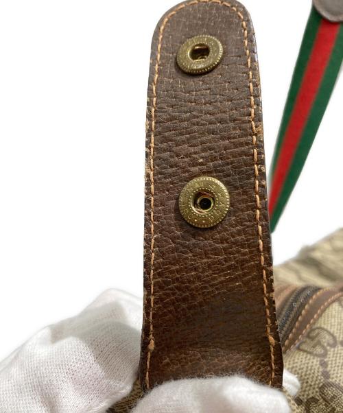 GUCCI（グッチ）GUCCI (グッチ) オールドグッチ シェリーライン トートバッグ ブラウンの古着・服飾アイテム