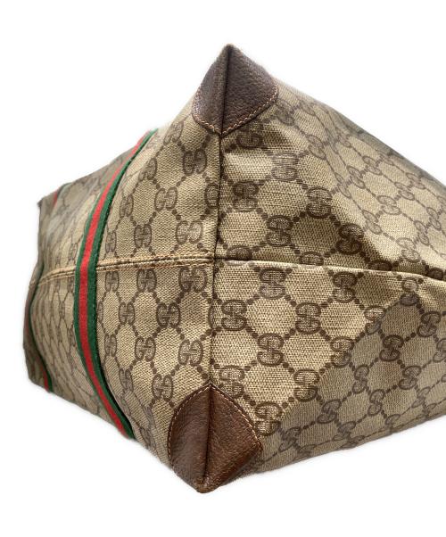 GUCCI（グッチ）GUCCI (グッチ) オールドグッチ シェリーライン トートバッグ ブラウンの古着・服飾アイテム