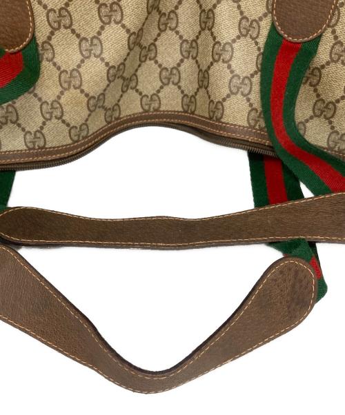 GUCCI（グッチ）GUCCI (グッチ) オールドグッチ シェリーライン トートバッグ ブラウンの古着・服飾アイテム