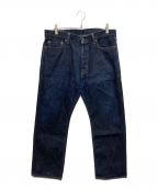 MOMOTARO JEANS桃太郎ジーンズ）の古着「味野限定 スリムストレート ボタンフライデニムパンツ」｜インディゴ