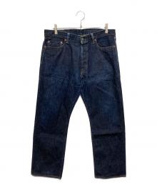 MOMOTARO JEANS（桃太郎ジーンズ）の古着「味野限定 スリムストレート ボタンフライデニムパンツ」｜インディゴ