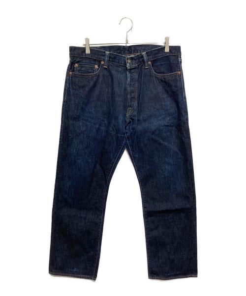 MOMOTARO JEANS（桃太郎ジーンズ）MOMOTARO JEANS (桃太郎ジーンズ) 味野限定 スリムストレート ボタンフライデニムパンツ インディゴ サイズ:36の古着・服飾アイテム