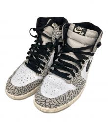 NIKE（ナイキ）の古着「エアジョーダン1 ハイ OG "ホワイトセメント/サファリ"/Air Jordan 1 High OG "White Cement/Safari"」｜グレー