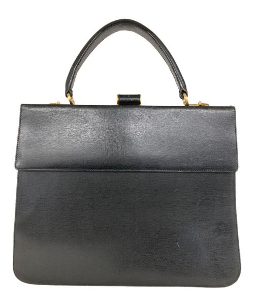Salvatore Ferragamo（サルヴァトーレ フェラガモ）Salvatore Ferragamo (サルヴァトーレ フェラガモ) ガンチーニ装飾ダレスバッグ ブラックの古着・服飾アイテム