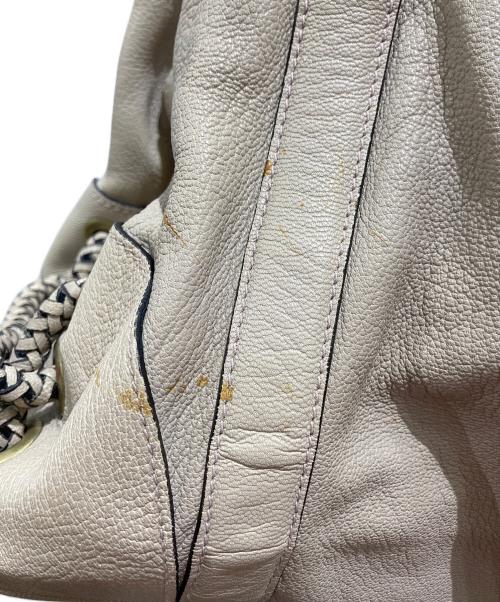MULBERRY（マルベリー）MULBERRY (マルベリー) ターンロックボストンハンドバッグ ベージュの古着・服飾アイテム