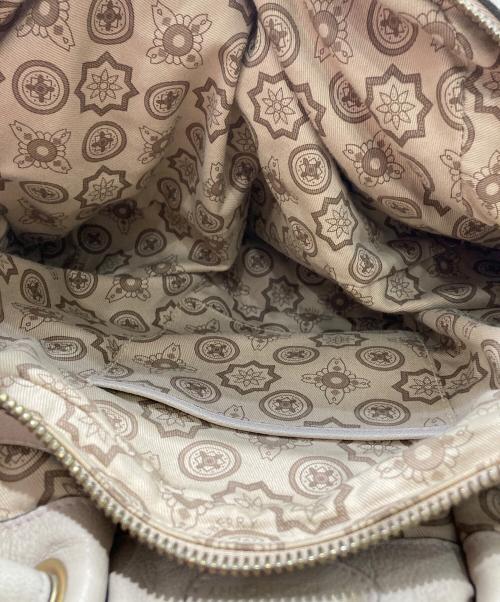 MULBERRY（マルベリー）MULBERRY (マルベリー) ターンロックボストンハンドバッグ ベージュの古着・服飾アイテム