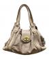 MULBERRY（マルベリー）の古着「ターンロックボストンハンドバッグ」｜ベージュ