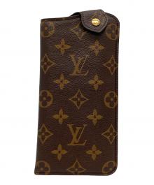 LOUIS VUITTON（ルイ ヴィトン）の古着「エテュイ リュネット MM サングラス/メガネケース」｜ブラウン