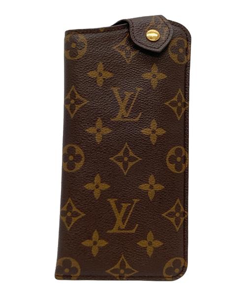 LOUIS VUITTON（ルイ ヴィトン）LOUIS VUITTON (ルイ ヴィトン) エテュイ リュネット MM サングラス/メガネケース ブラウンの古着・服飾アイテム