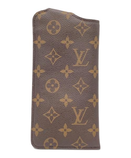 LOUIS VUITTON（ルイ ヴィトン）LOUIS VUITTON (ルイ ヴィトン) エテュイ リュネット MM サングラス/メガネケース ブラウンの古着・服飾アイテム