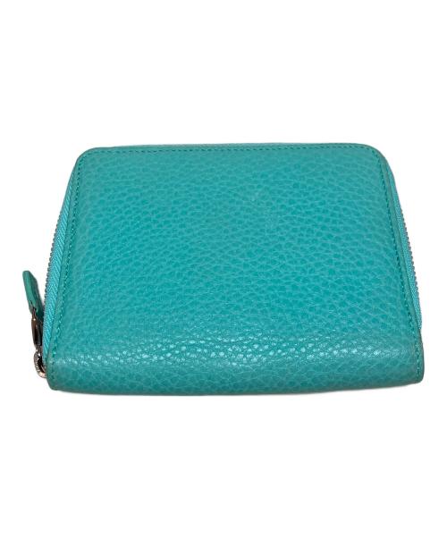TIFFANY & Co.（ティファニー）Tiffany & Co. (ティファニー) ラウンドファスナー財布 ブルーの古着・服飾アイテム