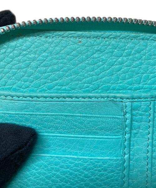 TIFFANY & Co.（ティファニー）Tiffany & Co. (ティファニー) ラウンドファスナー財布 ブルーの古着・服飾アイテム