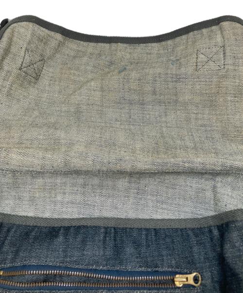 EVISU（エヴィス）EVISU (エヴィス) カモメプリントデニムメッセンジャーバッグ インディゴの古着・服飾アイテム