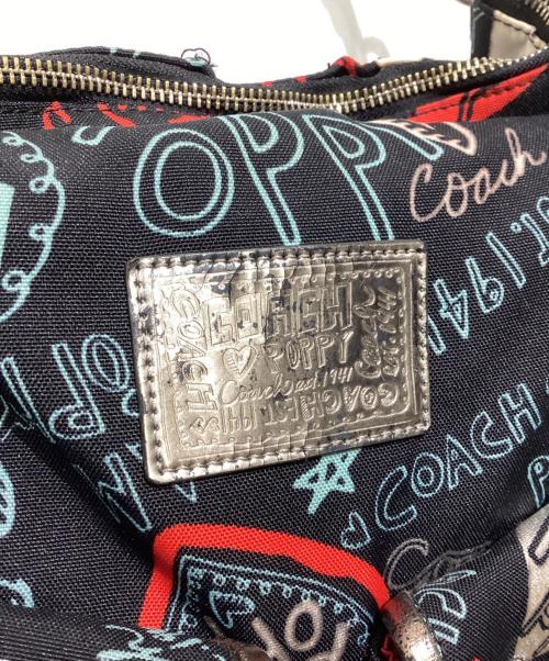 COACH（コーチ）COACH (コーチ) Poppy Graffiti Glam 2way Hobo Bag / POPPY ワンショルダー ショルダーバッグ ブラック サイズ:OneSizeの古着・服飾アイテム